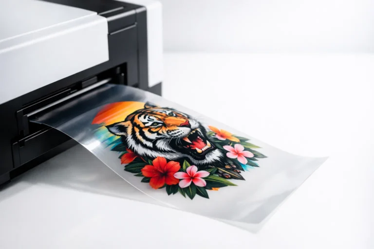 DTF printing machine producing high quality Direct to Film transfer
