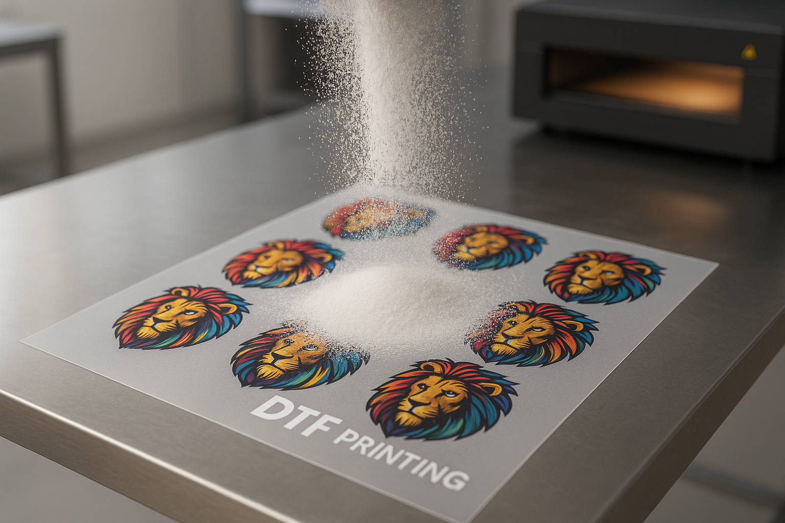 Lion Logo DTF Transfer Printing