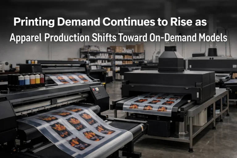 Modern apparel printing workflow supporting on-demand production models