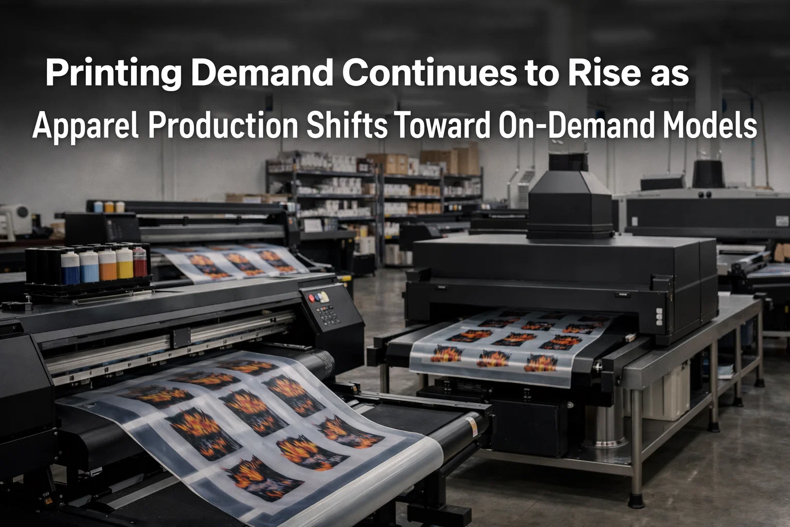 Modern apparel printing workflow supporting on-demand production models