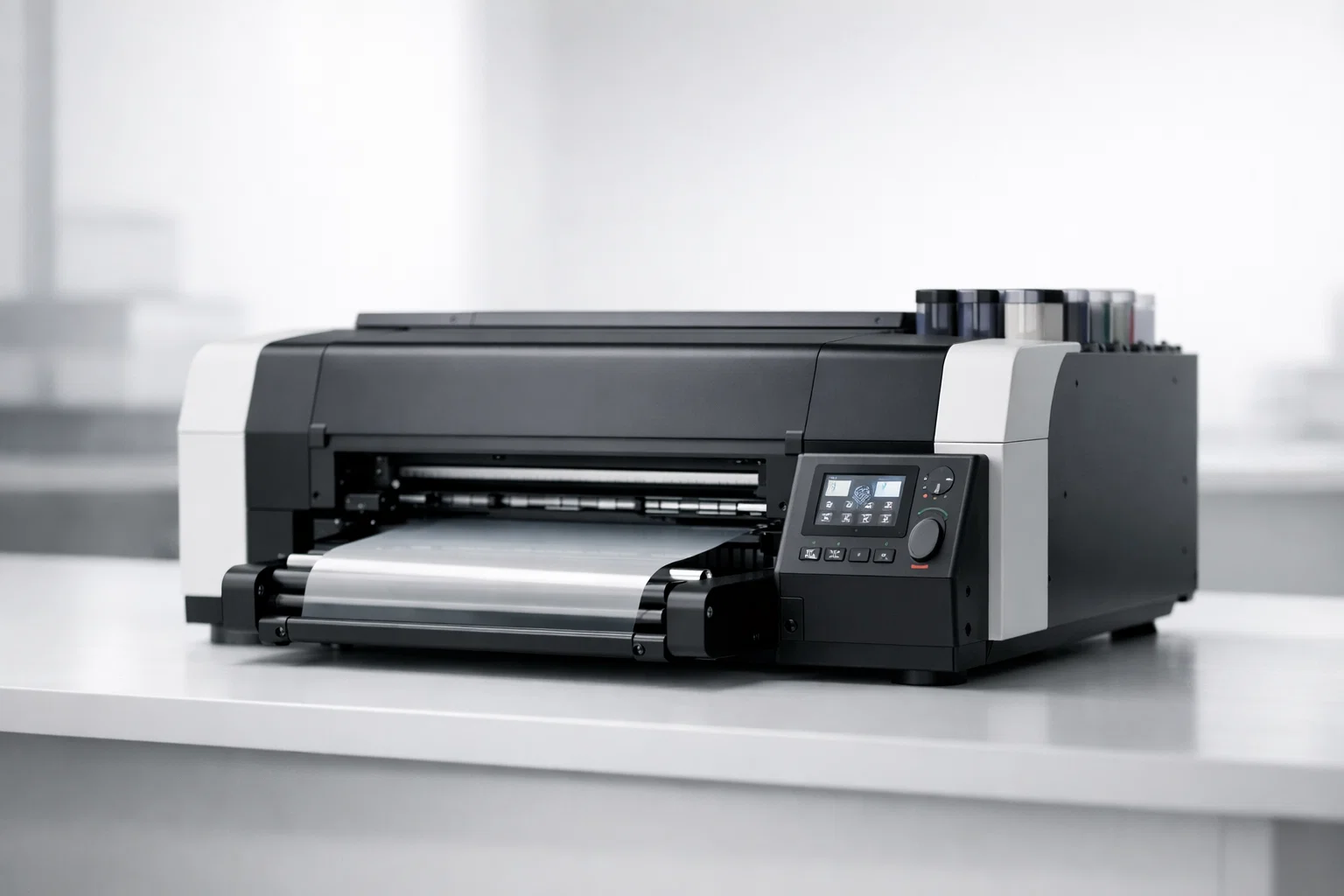 DTF printer in modern production studio environment 2026