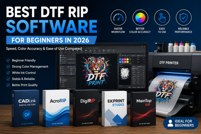 Best DTF RIP software for beginners in 2026 including CADlink, AcroRip, DigiRIP and Maintop