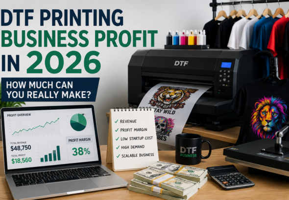 DTF printing business profit margins and revenue potential in 2026
