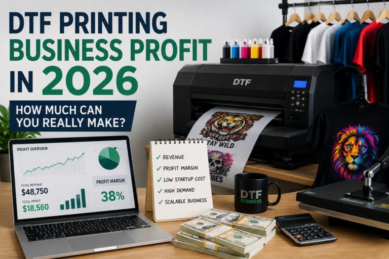 DTF printing business profit margins and revenue potential in 2026